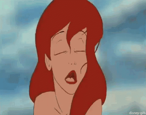 溜息　ため息　ためいき　アリエル　ディズニー GIF - Jpsigh Ariel Disney GIFs