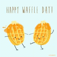 Waffles Happy Waffle Day GIF - Waffles Happy Waffle Day National Waffle Day GIFs