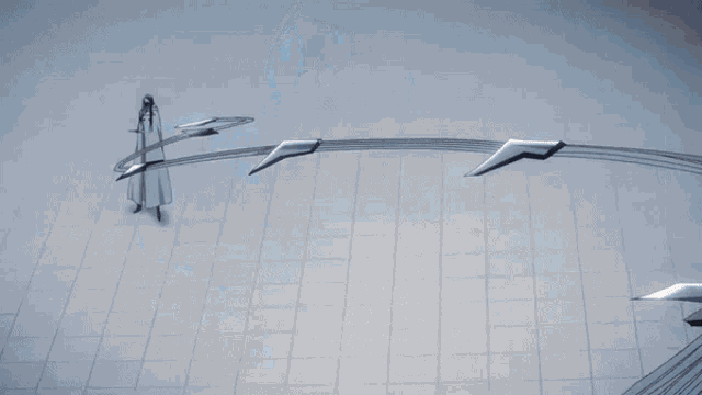 a close up of a person holding a sword in a room