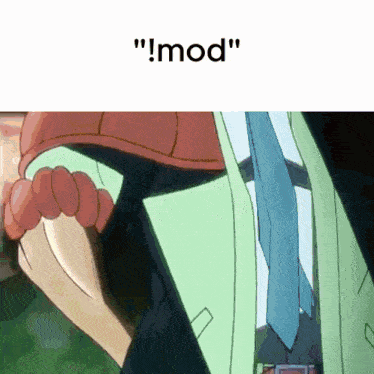a picture of a person with the words " i mod " on the bottom