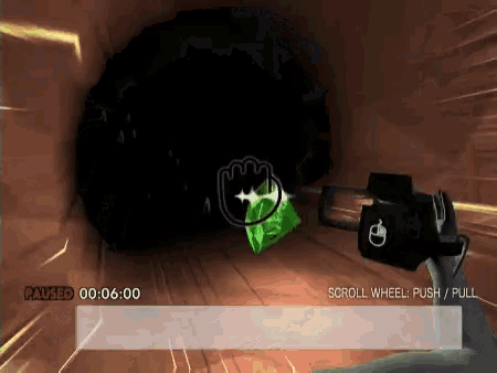 a screenshot of a video game that says ' pause ' at the bottom