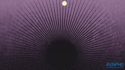 an advertisement for renpho shows a scale with a high precision display