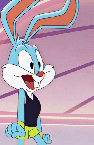 Buster Bunny Tiny Toons Looniversity 80s Workout Dance Cartoon GIF - Buster Bunny Tiny Toons Looniversity 80s Workout Dance Cartoon GIFs