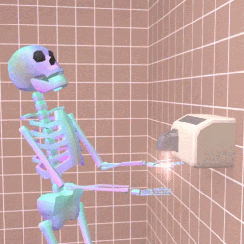 Skeleton 3d GIF - Skeleton 3d Wash GIFs