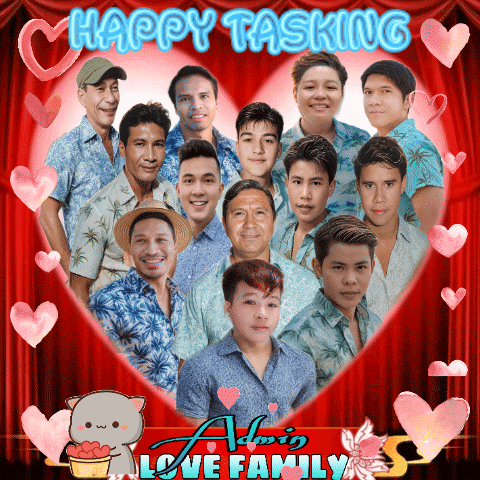 a group of men are in a heart with the words happy tasking