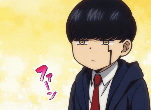 a boy in a suit and tie has a sticker on his face that says " 7 "