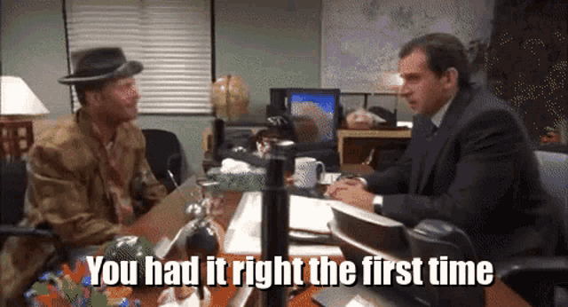 Devon The Office GIF - Devon The Office You Had It Right The First Time GIFs