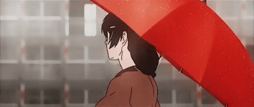 Kizumonogatari Turn Around GIF - Kizumonogatari Turn Around Umbrella GIFs