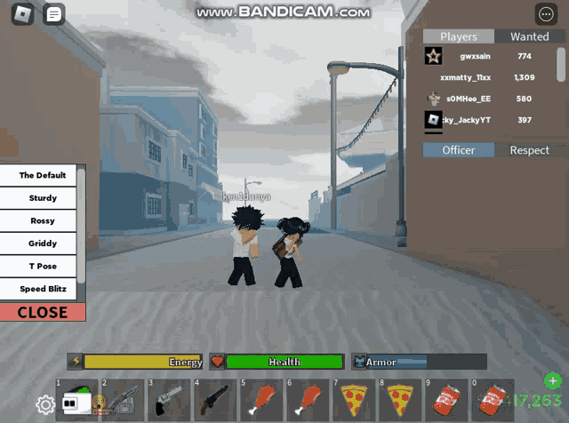 a screenshot of a video game shows players wanted and a close button