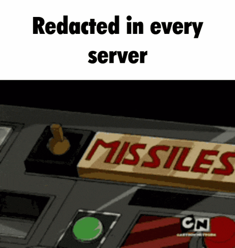 a cartoon of a machine that says missiles