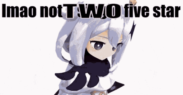 a group of anime characters standing next to each other with the words imao not two o five star above them