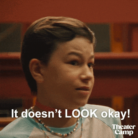 a young boy says it doesn 't look okay