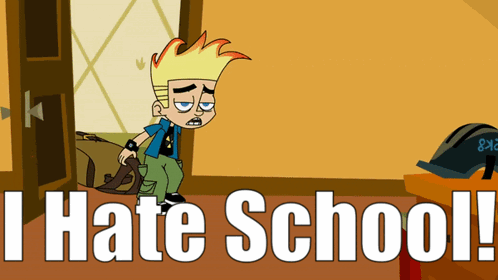 Johnny Test I Hate School GIF - Johnny Test I Hate School School GIFs