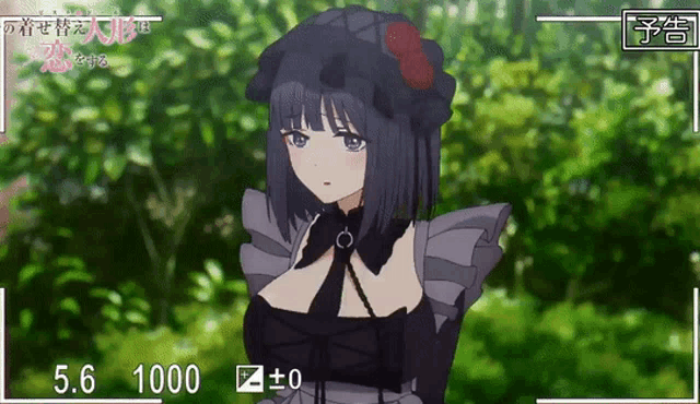 a picture of a girl is being taken at 5.6