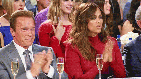 Tyra & Arnold Clap GIF - Clap Sing Along The New Celebrity Apprentice GIFs