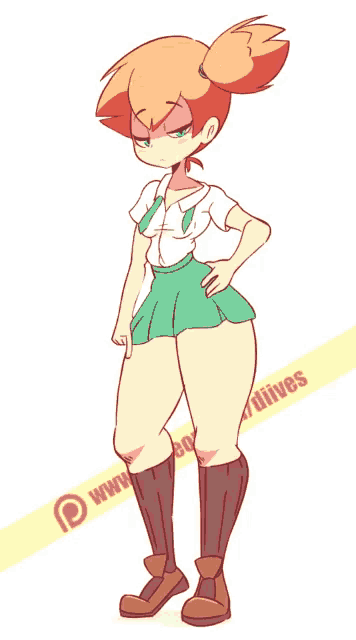 a drawing of a girl standing next to a sign that says www.patreon.com/lives