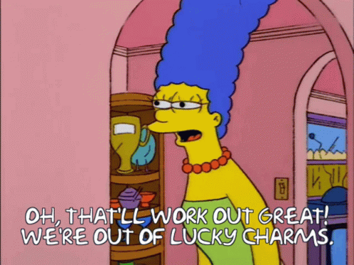 Lucky Charms Marge Simpson GIF - Lucky Charms Marge Simpson Thatll Work Out Great GIFs