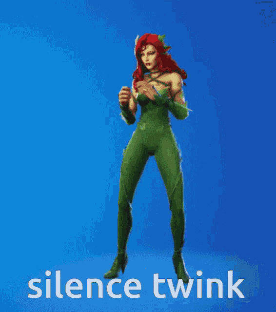 Poison Ivy Silence Twink Twink GIF - Poison Ivy Silence Twink Twink Silence Twink GIFs