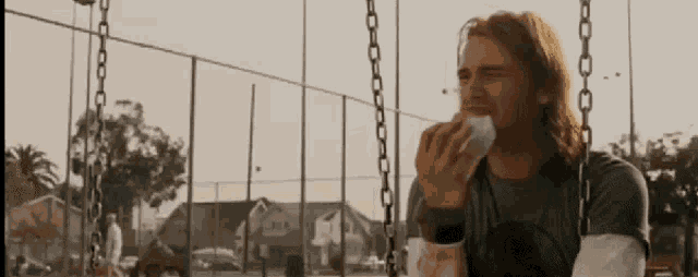 Eat Cry GIF - Eat Cry Burger GIFs