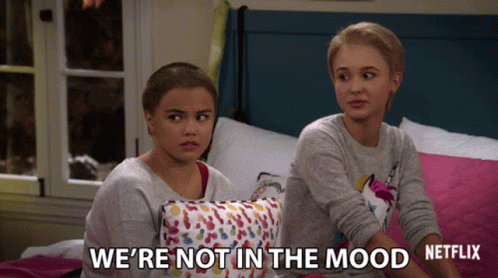 Were Not In The Mood Paris Berelc GIF - Were Not In The Mood Paris Berelc Isabel May GIFs