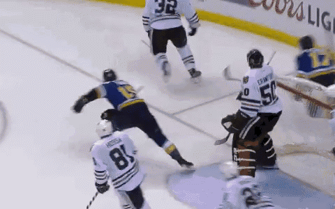 a hockey player with the number 81 on his jersey is skating on the ice