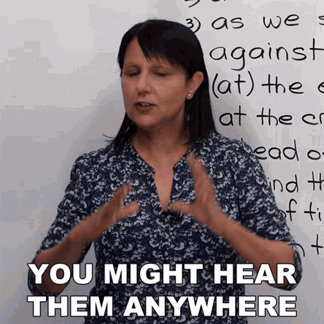 You Might Hear Them Anywhere Rebecca GIF - You Might Hear Them Anywhere Rebecca Engvid GIFs