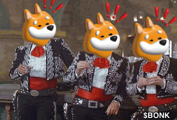 a picture of three dogs with their heads on their heads with the word bonk on the bottom