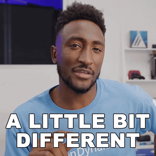 A Little Bit Different Marques Brownlee GIF - A Little Bit Different Marques Brownlee A Little Bit Unique GIFs