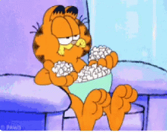Garfield Movie GIF - Garfield Movie Popcorn GIFs