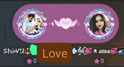 a picture of a man and a woman in a circle with the word love below them