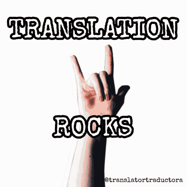 a hand with red nail polish making a rock sign
