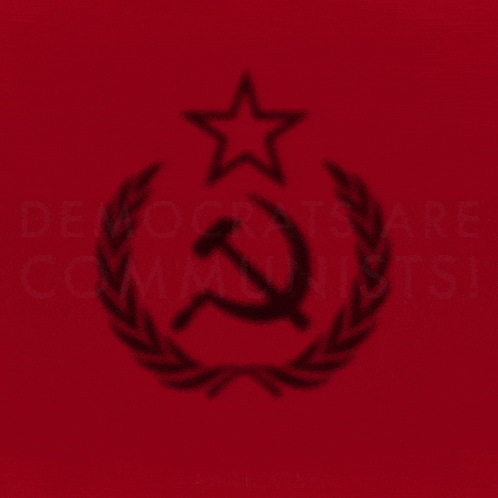 a poster that says " democrats are communists "