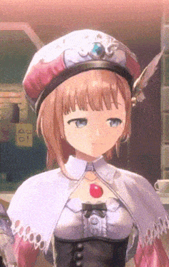 a girl with a hat and a cape is standing in front of a sign that says 00