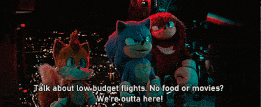 sonic the hedgehog and knuckles are standing next to each other