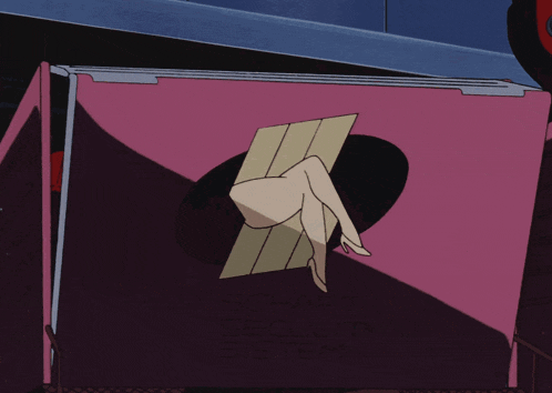 a pink box with a picture of a woman 's legs and the words soviet security system on it