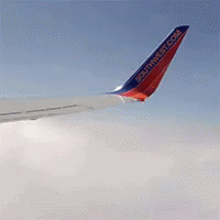 Southwest Wing In Clouds GIF - Clouds Southwest Wing GIFs