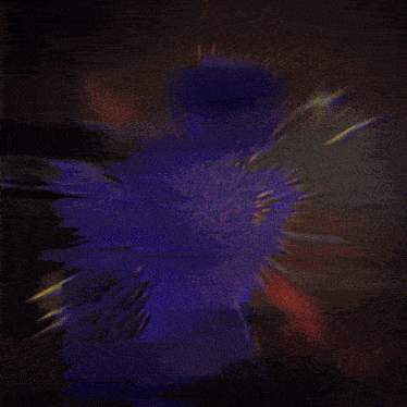a purple silhouette of a person against a pink background
