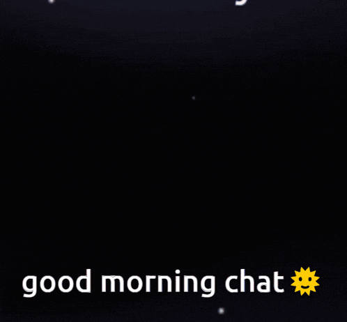 a cartoon of a man with his eyes closed and the words " good morning chat " below him