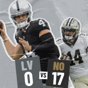 two football players are playing a game and one has the number 14 on his jersey