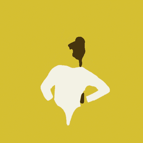 a drawing of a woman with a ponytail