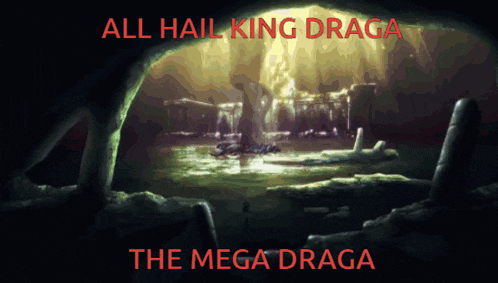 a poster that says all hail king draga on it