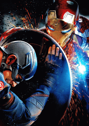Ironman Captain America GIF - Ironman Captain America Battle GIFs