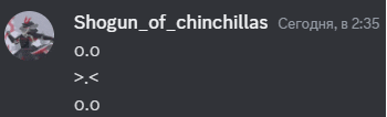a screenshot of shogun of chinchillas on a discord channel