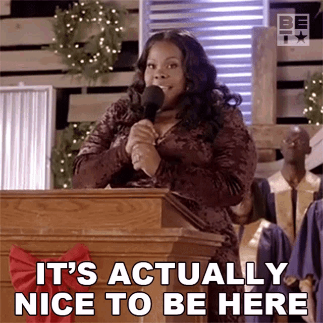 Its Actually Nice To Be Here Kandi GIF - Its Actually Nice To Be Here Kandi Christmas Deja Vu GIFs
