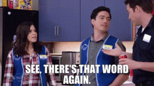 Superstore See Theres That Word Again GIF - Superstore See Theres That Word Again That Word GIFs