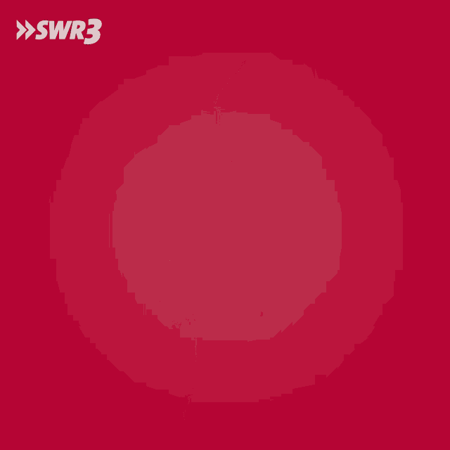a man in a black shirt with a swr3 logo on the bottom
