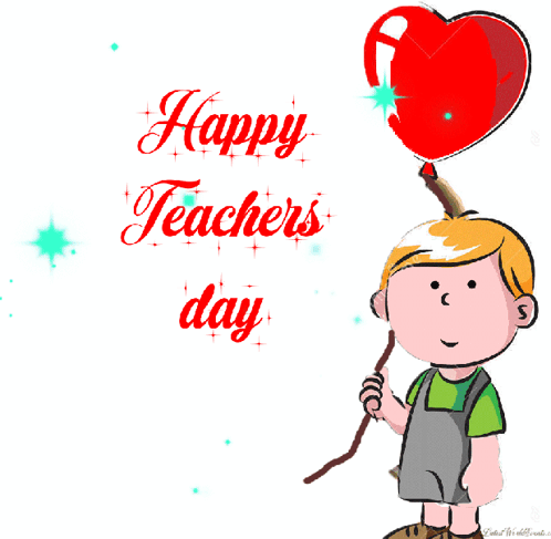 Happy Teacher'S Day Kid GIF - Happy teacher's day Kid Boy - Discover ...