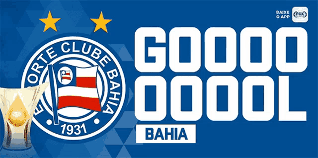 a logo for forte clube bahia 1931 with a trophy