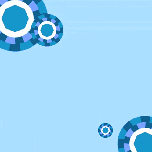 a blue background with arabic writing and circles around it