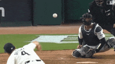 a baseball player with the letter a on his back